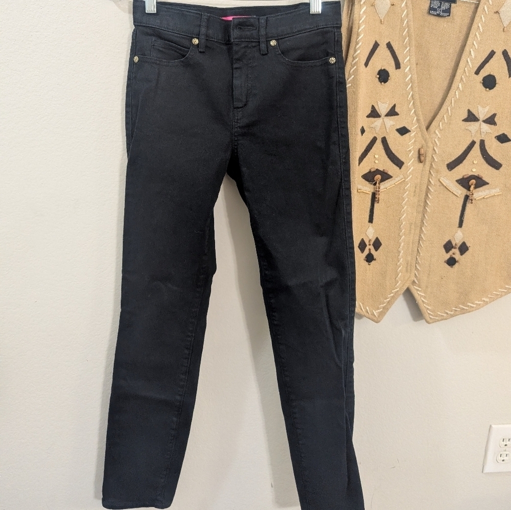 Lily Pultizer Classic Black Women's Jeans Size Small - Picture 4 of 8